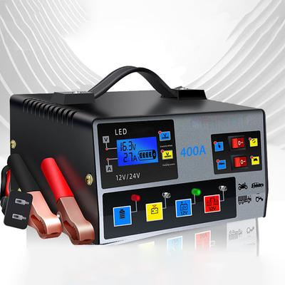 400A 220W зарядное устройство перегрев перенапряжение короткое замыкание перегрузка по току цифровой дисплей экран для автомобилей