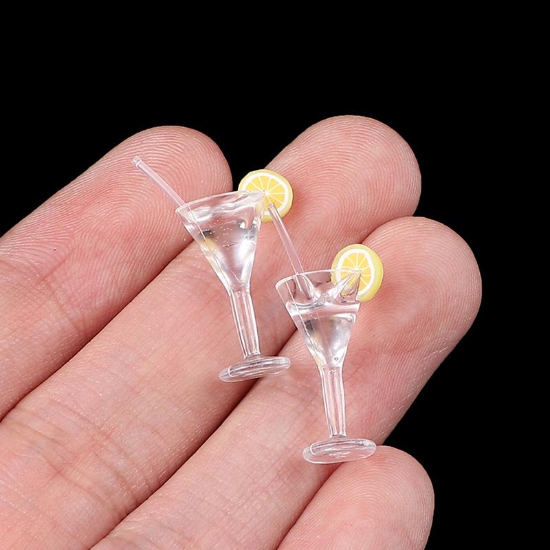 2шт 1:12 миниатюрных кукольных домиков, стаканчики для лимонного сока, кухонные принадлежности, игрушки