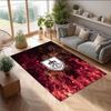 Burnley Football Print Crystal Velvet Rug, Comfortable Water Absorbent Non Slip Indoor Floor Carpet