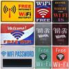 Vintage Tin Sign Home Is Where The Wifi Is Retro Metal Plate Wall Decoration for Cafe Bar Pub Club  Welcome Free Wifi