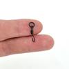500 Piece in Bulk Hirisi Carp Fishing Swivels Snaps with Solid Ring Quick Change Fishing Hook Swivels Accessories AE008