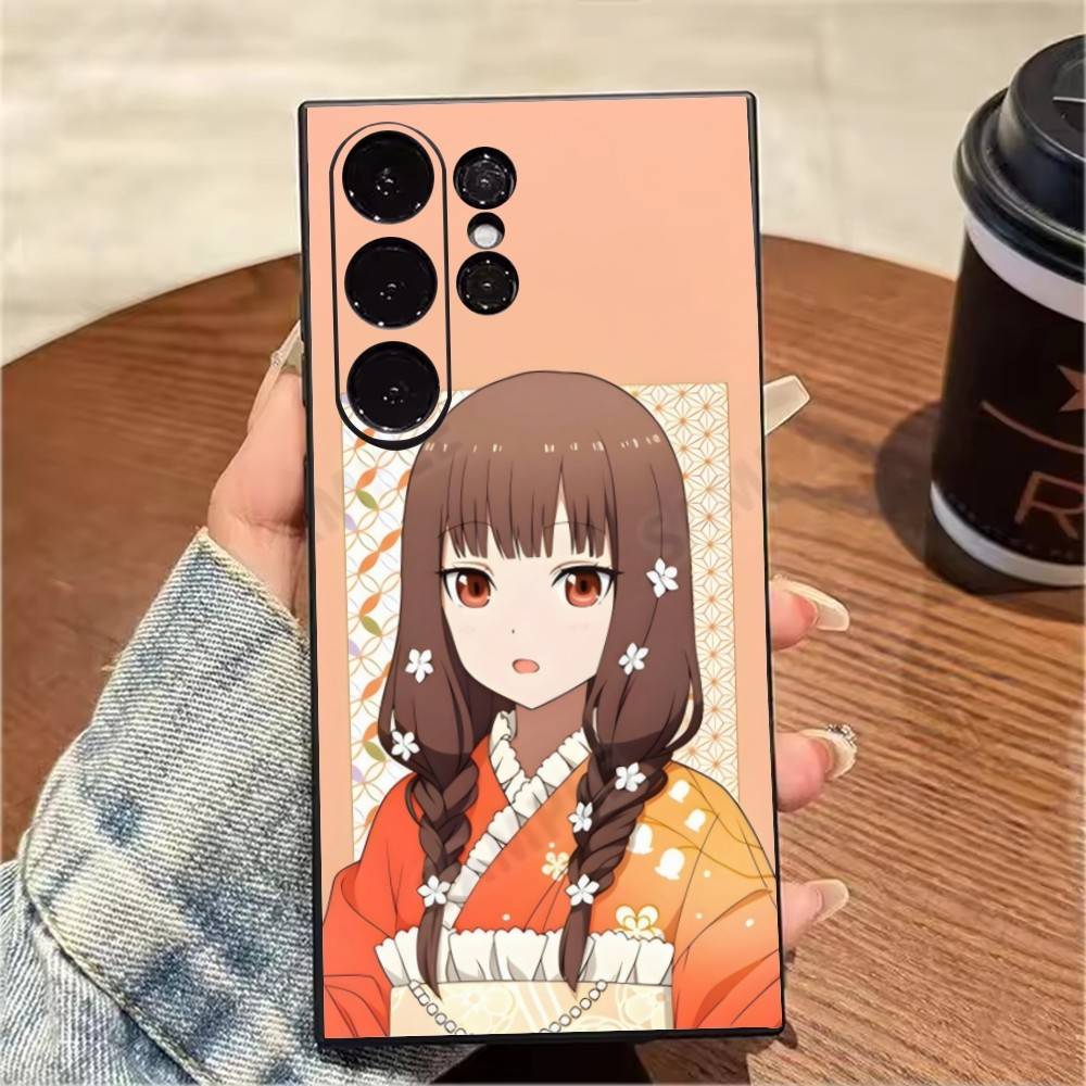 Персонажи Kaguya-sama: Love Is War Фудзивара Мико Чехол для телефона для Samsung S25,S24,S21,S22,S23,S20,Ultra,S26,Plus,Fe,Note,5G Черный Чехол
