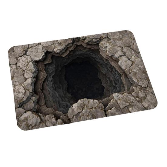 3D Визуальная Яма Ковер Оптическая Иллюзия Напольный Коврик Реалистичный Рисунок Ямы Придверный Коврик Тест И Игра