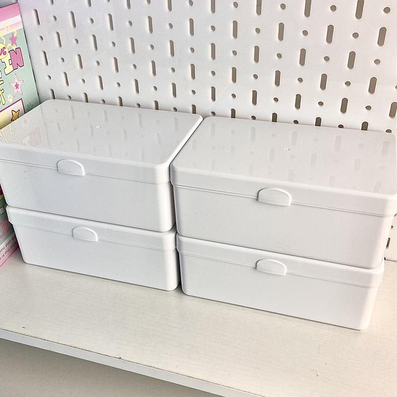 Прозрачный флип-контейнер для хранения ватных палочек, органайзер для косметики, многофункциональный контейнер для хранения фотокарточек, пылезащитный ящик