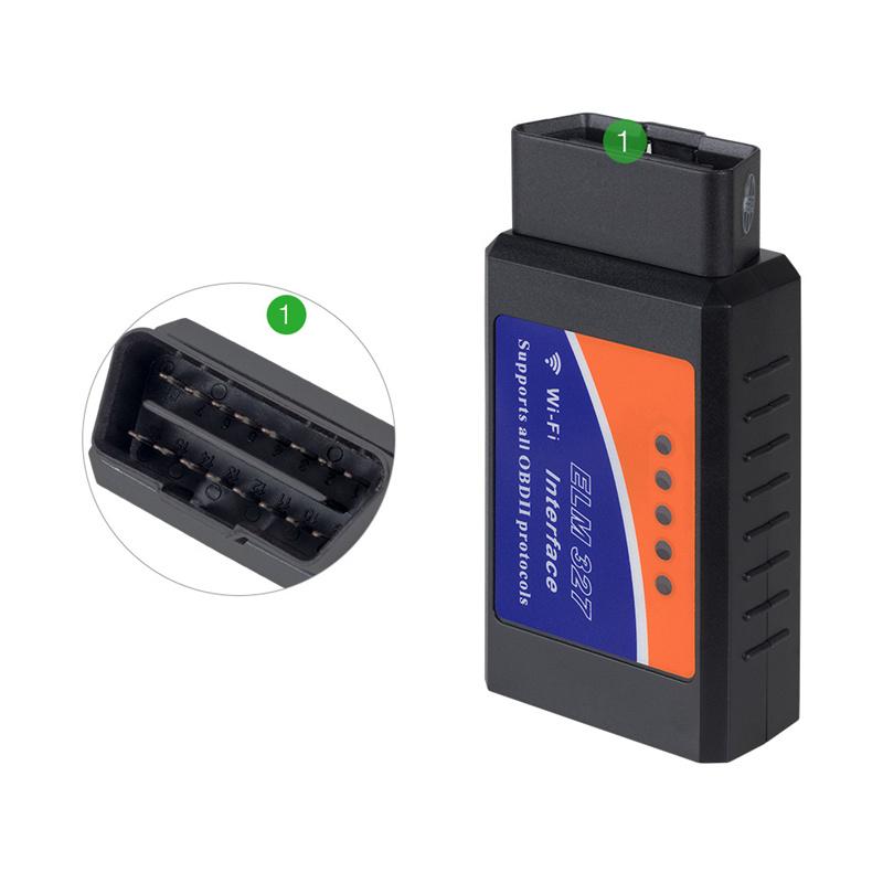 ELM327 WIFI OBD2Протоколы Считыватель кодов Автомобильный диагностический сканер неисправностей