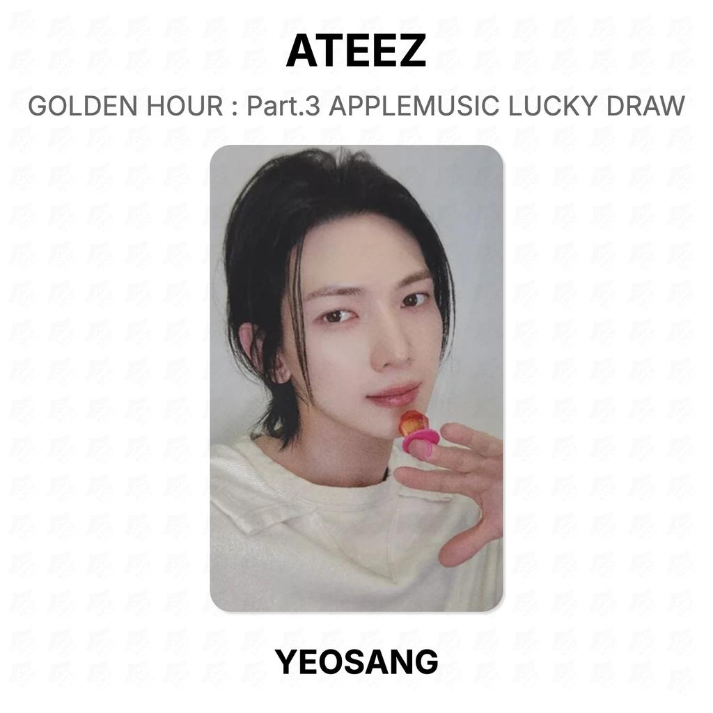 ATEEZ ЗОЛОТОЙ ЧАС : Часть 3 APPLEMUSIC Розыгрыш Счастливых Билетов Официальная Фотокарточка
