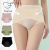 Женские трусики с высокой талией на плоской подошве, корректирующие форму живота, бесшовное нижнее белье с перекрестным контролем живота, штаны с подтяжкой ягодиц, хлопковые трусы для девочек