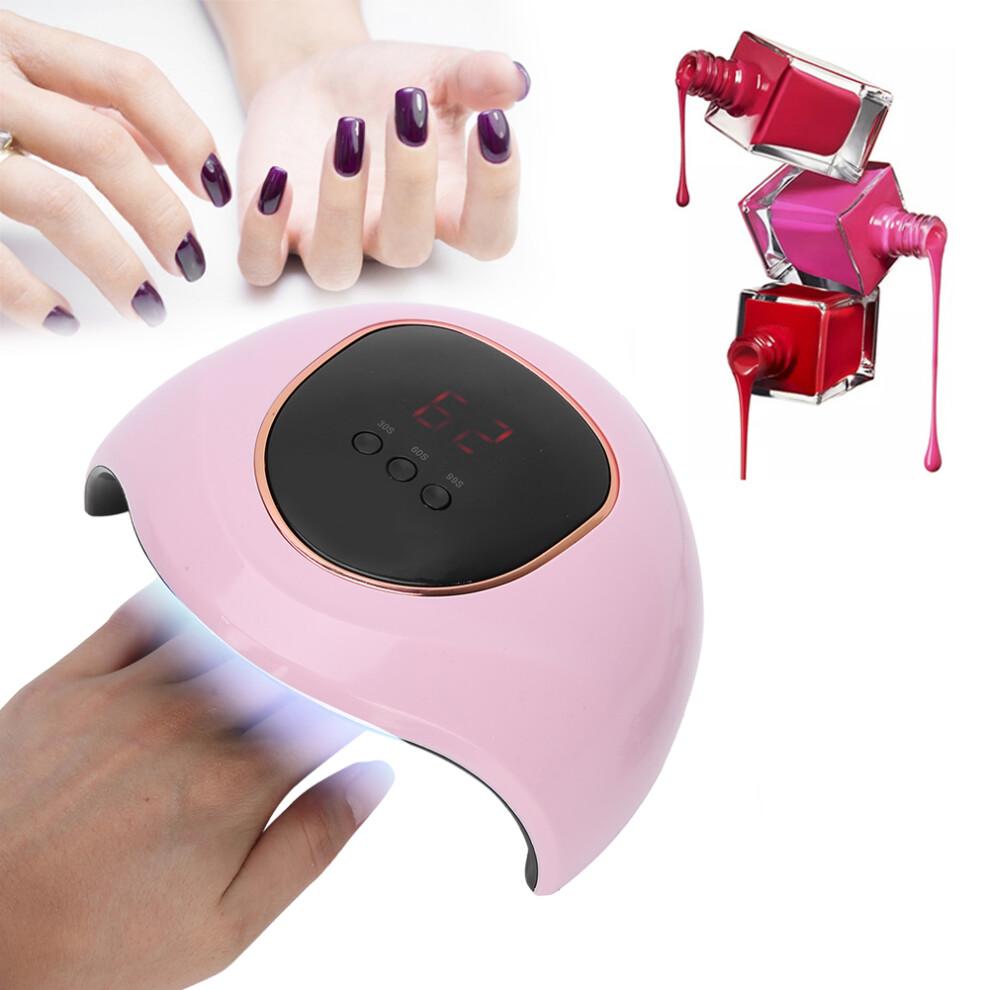 72W UV LED Nail Art Dryer Machine, s2 pro, Pink/White
