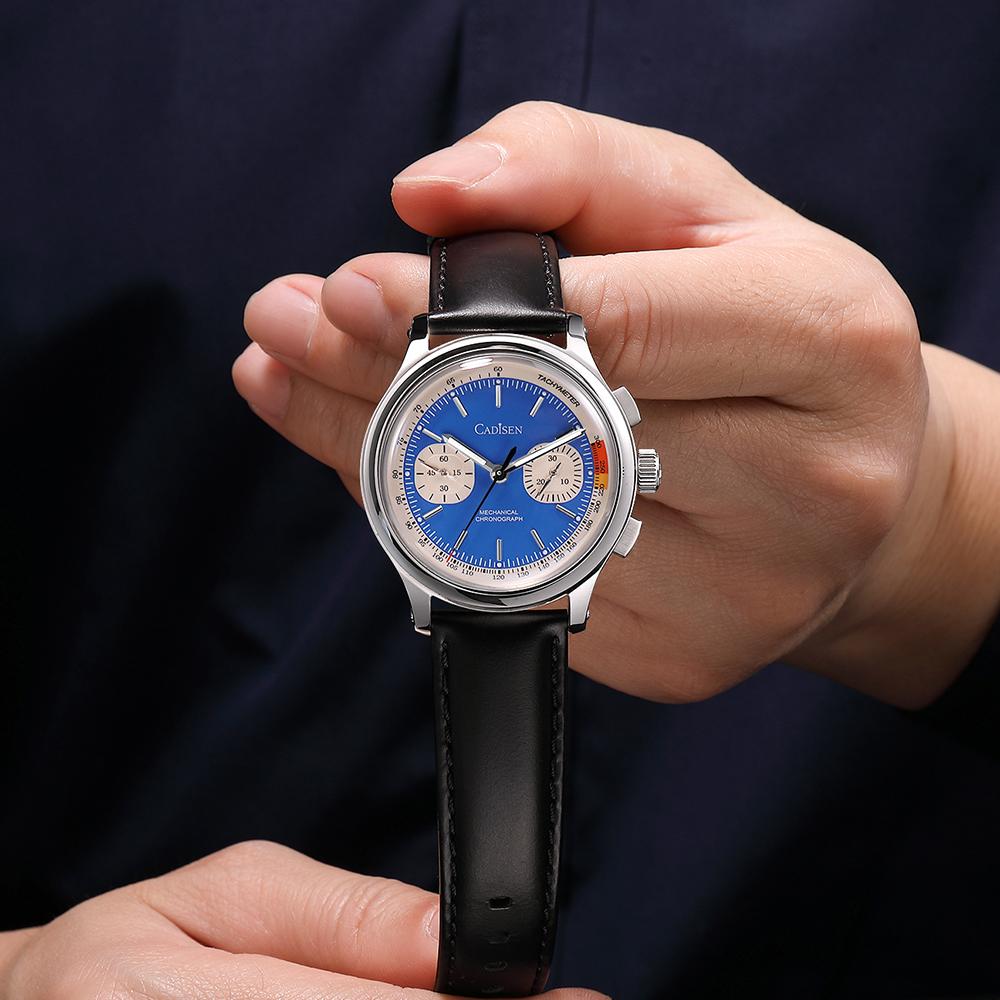 Cadisen 8212 Новые роскошные мужские часы высшего бренда с коробкой, механический хронограф, автоматические мужские механические часы