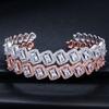 S0135 Creative Hand Jewelry Shiny Aaa Zircon Ladies Opening Bracelet