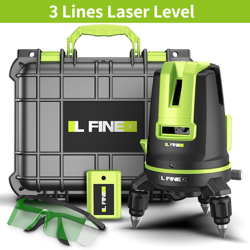 2/3/5-линейный новый лазерный уровень с зеленым светом, горизонтальные и вертикальные перекрестные линии на 360°, самонивелирующийся измерительный инструмент