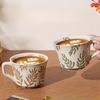 Coarse Pottery Hand-Painted Ceramic Milk Coffee Cup High Value Breakfast Cup High Value Retro
