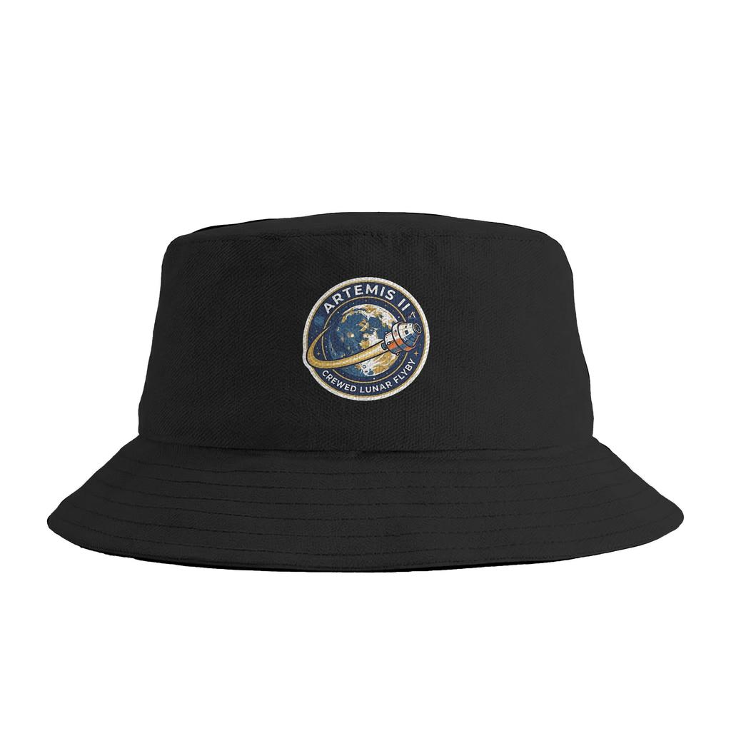 artemis ii () Bucket Hat Hip Hop FisherUnisex Caps Foldable Fishing Sun Hats For Unisex Women Korean Custom DIY Cap