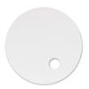 Gokura Round Set of 10 Co., Ltd. Fans, Double-Sided White,