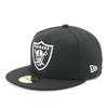 New Era NFL 59FIFTY Las Vegas Raiders Black Size Cap, 57.7cm