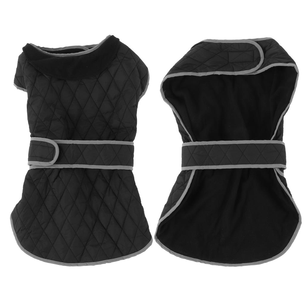 Ветрозащитная светоотражающая регулируемая куртка для собак в холодную погоду для больших собак