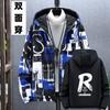 Men's Large Size Trendy Printed Coat Reversible Jacket