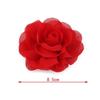 Головной убор Заколка для волос с цветком розы Искусственная роза Боковая заколка Аксессуары для волос