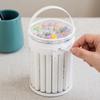 PVC Pen Holder Transparent Stationery Storage Bag Simple Makeup Brush Storage Bag  for Home
