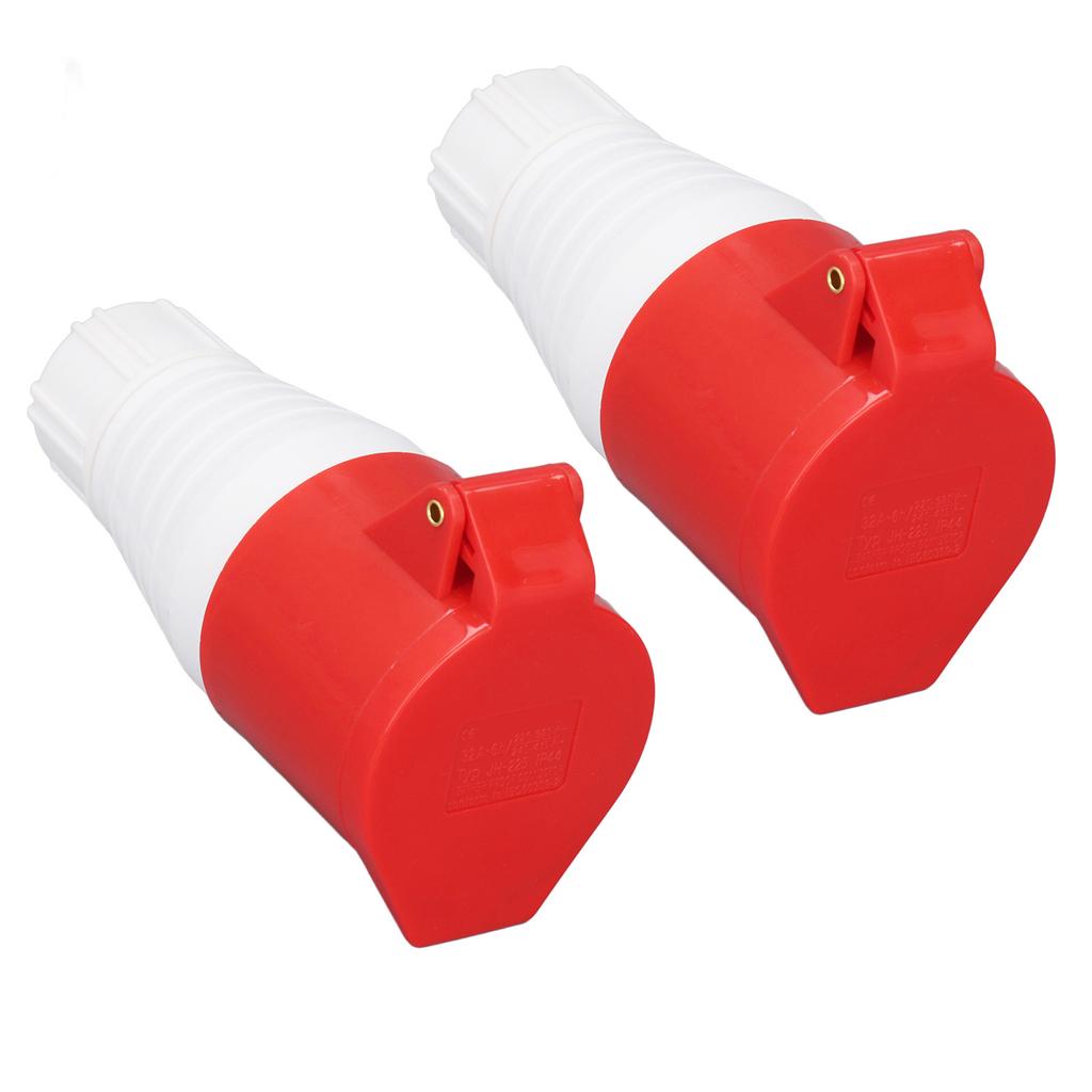 2Pcs 5 Pin IP44 Waterproof Industrial Socket Connector for Electricity Distilleries 220?380V