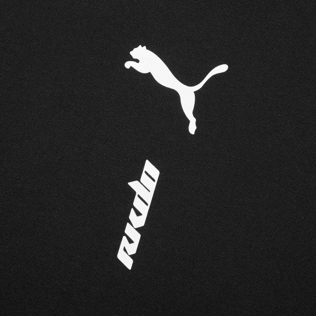 Puma Свитшот унисекс с принтом логотипа, круглым вырезом и длинными рукавами, черный