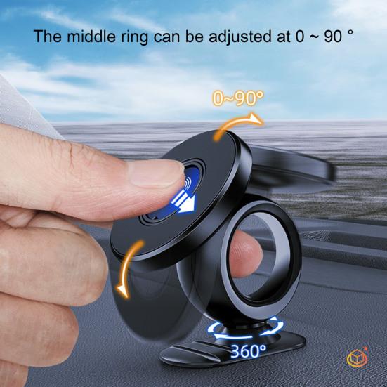 Автомобильный держатель для телефона, магнитный, с вращением на 360 градусов, универсальный автомобильный воздуховод