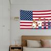 Король горы Флаг США Гобелен Мультяшный Патриотический Настенный Декор Полиэстер Американский Флаг Декор для Спальни Общежития
