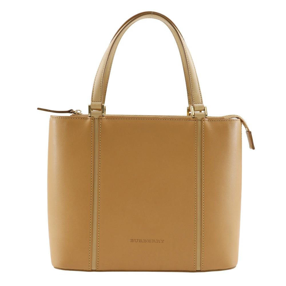 BURBERRY Handbag beige Calfskin Women Used