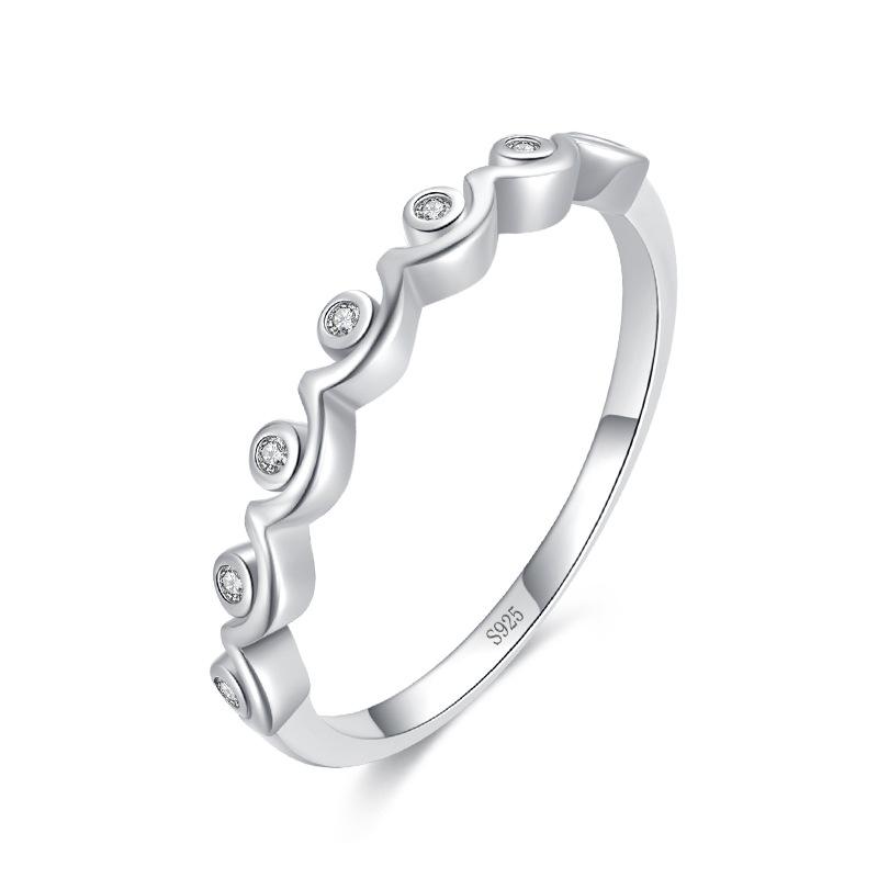 Tancise Classic стерлингового серебра 925 пробы кольцо с цирконом женские ювелирные изделия свадебное обещание вечерние подарок
