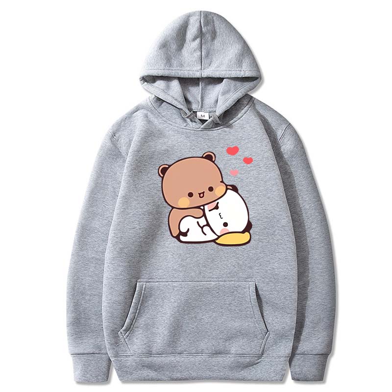Bubu and Dudu Hoodie Women Aesthetic Graphic Kawaii Bubble Tea Hoodies Unisex Autumn Winter Anime Harajuku Sweatshirts