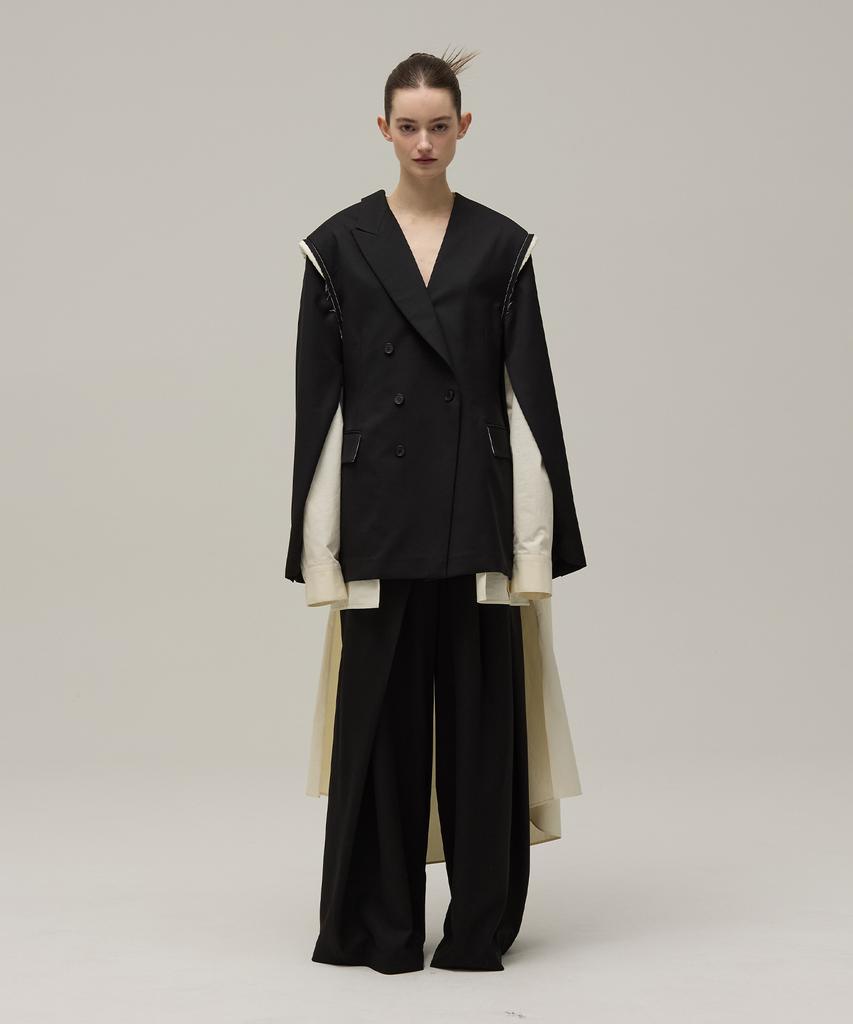 MMAM Origami Pleated Layered Jacket