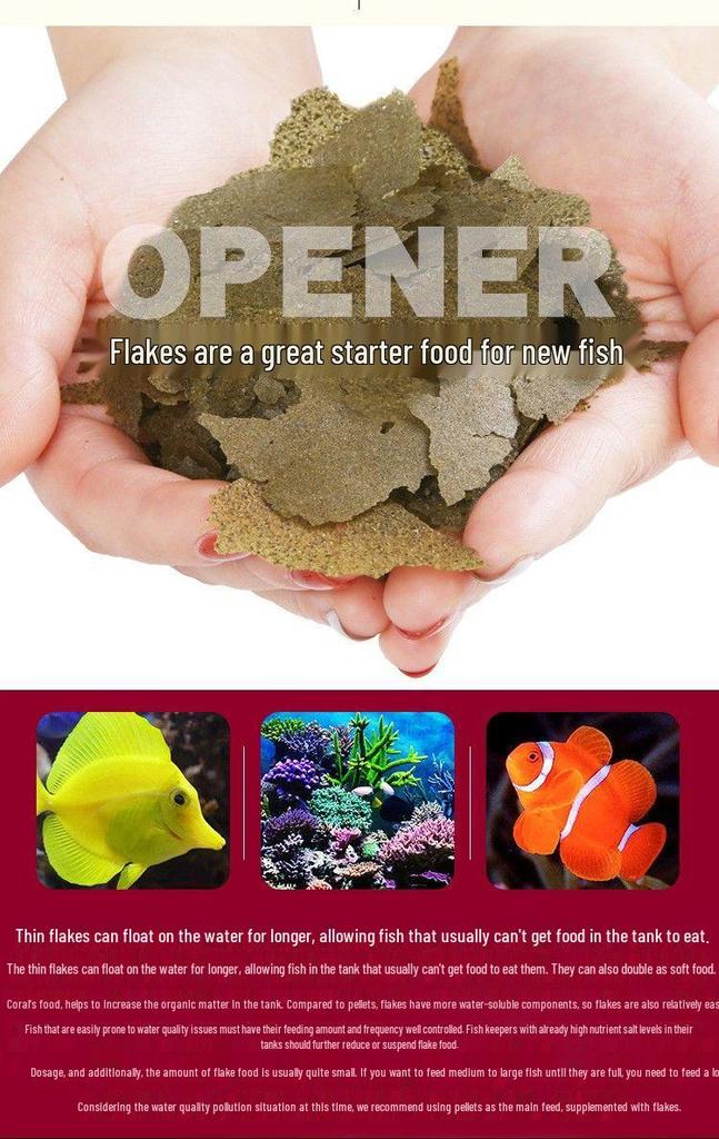 US Ocean Saltwater Fish Food: Brine Shrimp & Spirulina Flakes & Pellets