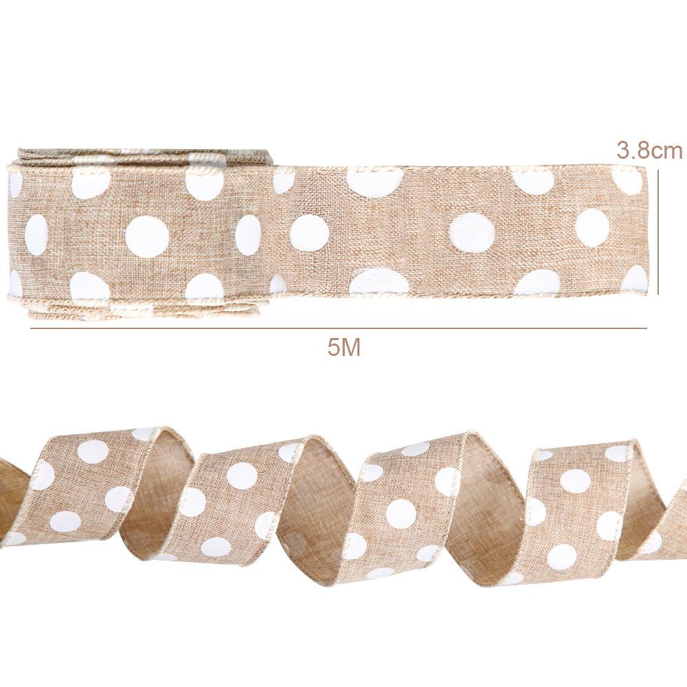 Изысканная Рождественская Лента с Проволочным Краем, Идеально Подходит для Праздничных Украшений и Украшения Елки