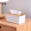 Decorations Home Kitchen Wooden Tissue Box Paper Towel Case Office Napkin Holder