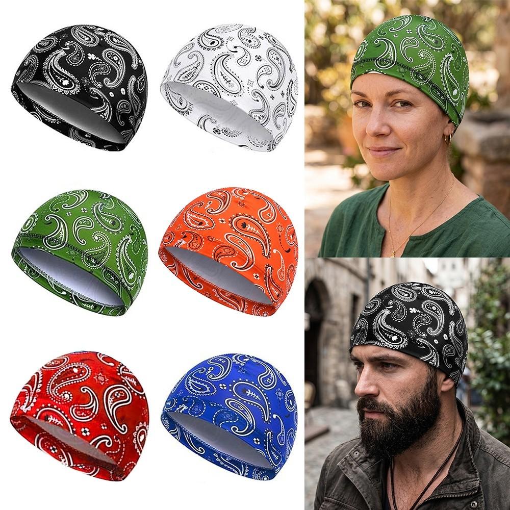 Breathable Bandana Headscarf Paisley Print Pirate Hat Cycling Head Wrap Outdoor Activities