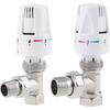 Automatic Thermostat Temperature Control Valve Thermostatic Radiator Valve Angle Floor Heating Special Valve Copper DN15 DN20 1Pcs(Size:DN20)