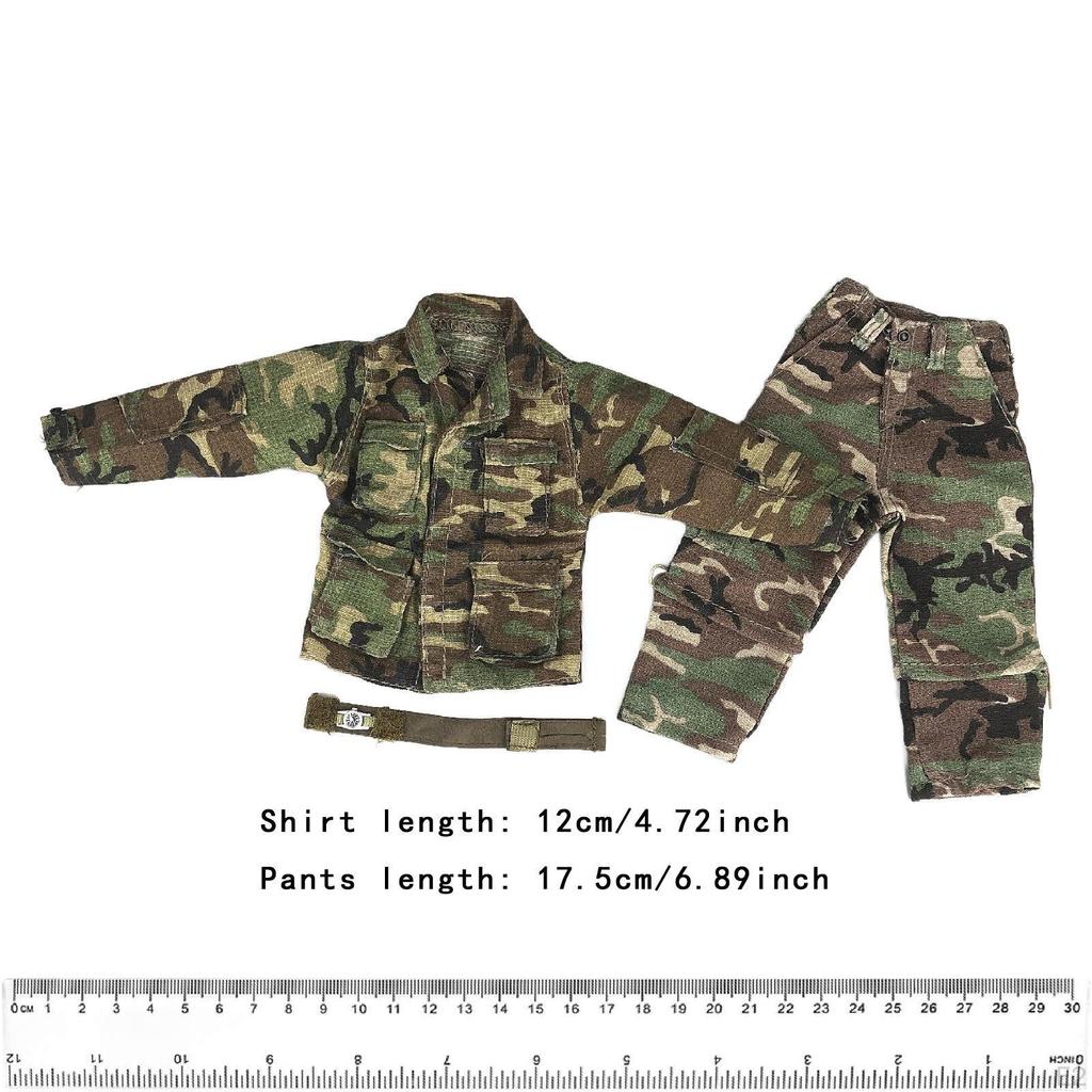 3 шт. 1/6 масштаб униформа полный комплект с часами ручная работа кукольная одежда мини куртка и штаны модель для