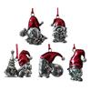 Metal Dwarf Figure Holiday Hanging Ornament Christmas Tree Decorations For Door Mantels Wreath Holiday Party Decoration