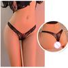Women Thong Lace Solid Color Flower Pattern Sexy Briefs See Through Low Waist Underpants G-string Underwear