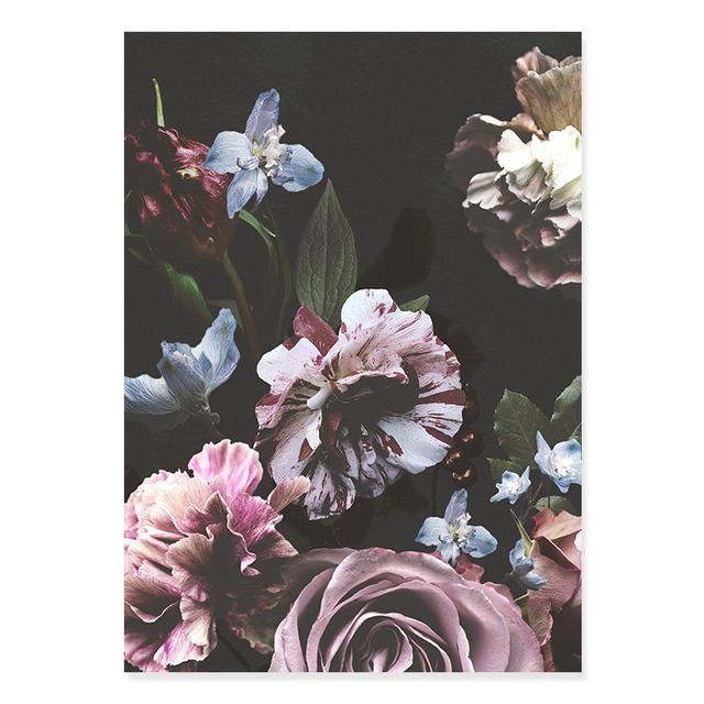 Исламская каллиграфия с цветочным принтом, мусульманский аятул Курси, цветущий холст, картина, настенная живопись, принты, картина, постер, гостиная, домашний декор