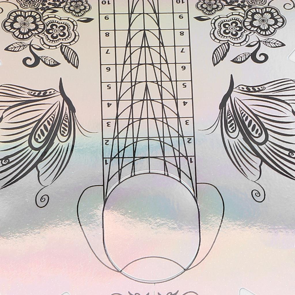 300шт формы геля для ногтей утолщаются самоклеящиеся наклейки для наращивания ногтей для женщин