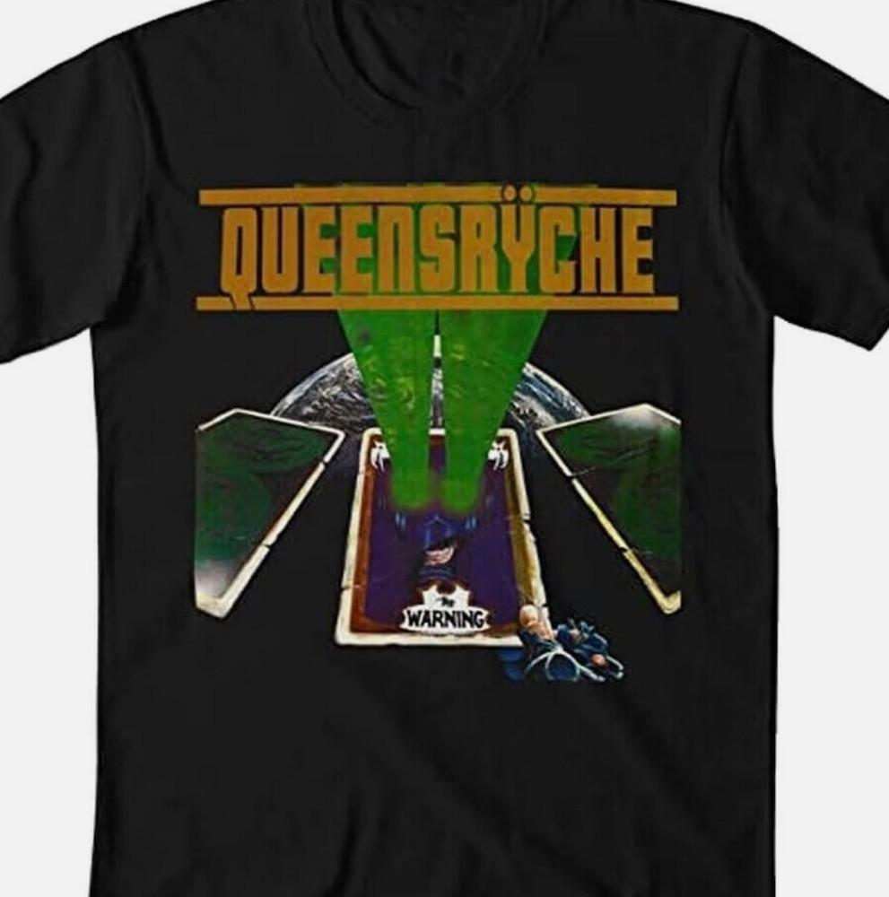 Новые редкие футболки Queensryche Warning Подарок Семья Черный Все размеры футболка