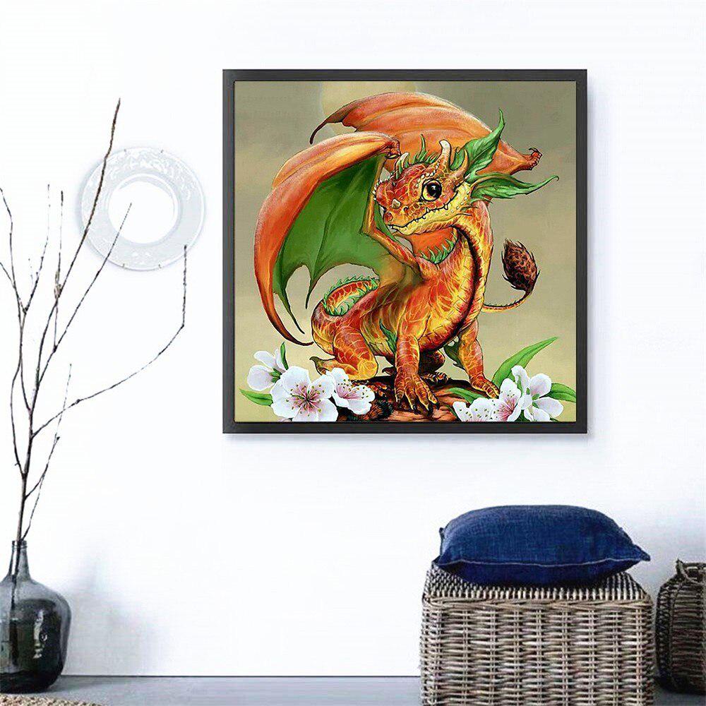 Алмазная картина Полный круглый Прибытие Животные Алмазная вышивка Дракон Хобби и ремесло