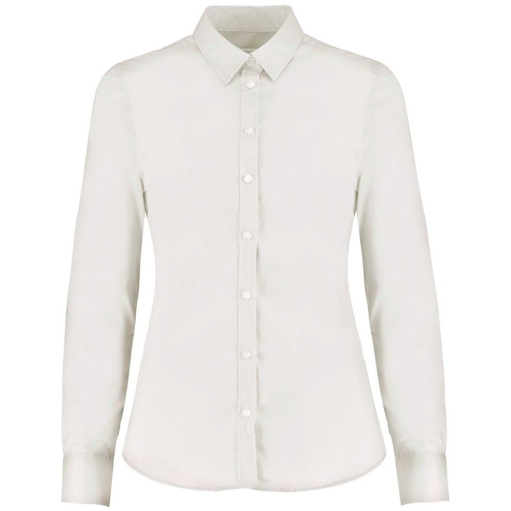 Kustom Kit Womens/Ladies Long Sleeve Tailored Stretch Oxford Shirt
