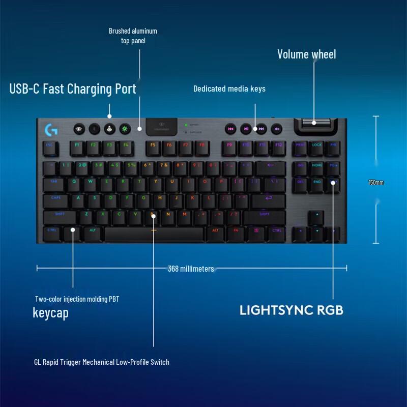 Logitech G915 TKL LIGHTSPEED Wireless RGB Mechanical Keyboard