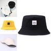 Складная шляпа-ведро рыбака с нашивкой в виде смайлика для унисекс, мужчин и женщин, для активного отдыха