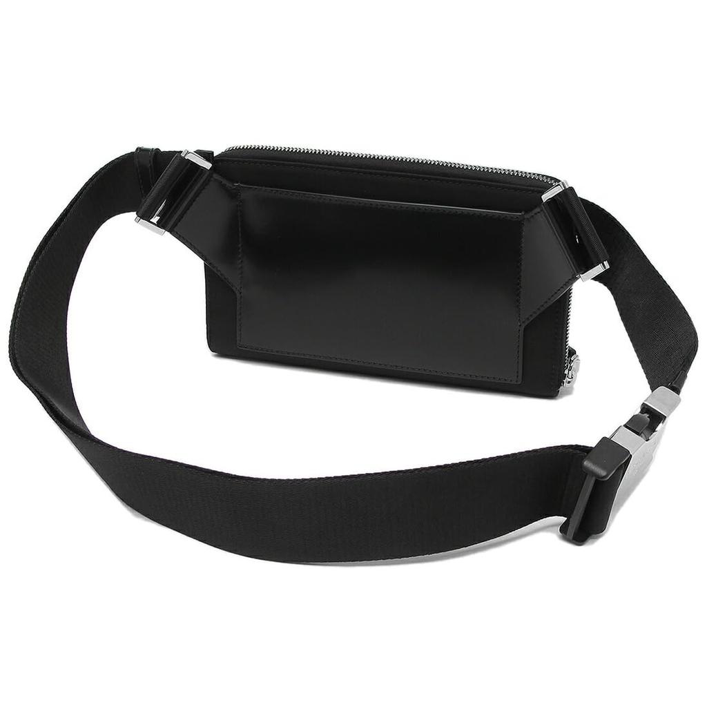 Сумка для тела Renylon Brushed Leather Black 2VH156 789 F0002 OMT [Prada] [Prada] Мужская [Товар]