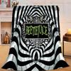 1PC Beetle Haunted House Flannel Blanket Gift, Suitable for Both Men And Women, Soft Ideal for Beds And Sofa, Birthday Or Christmas Gift