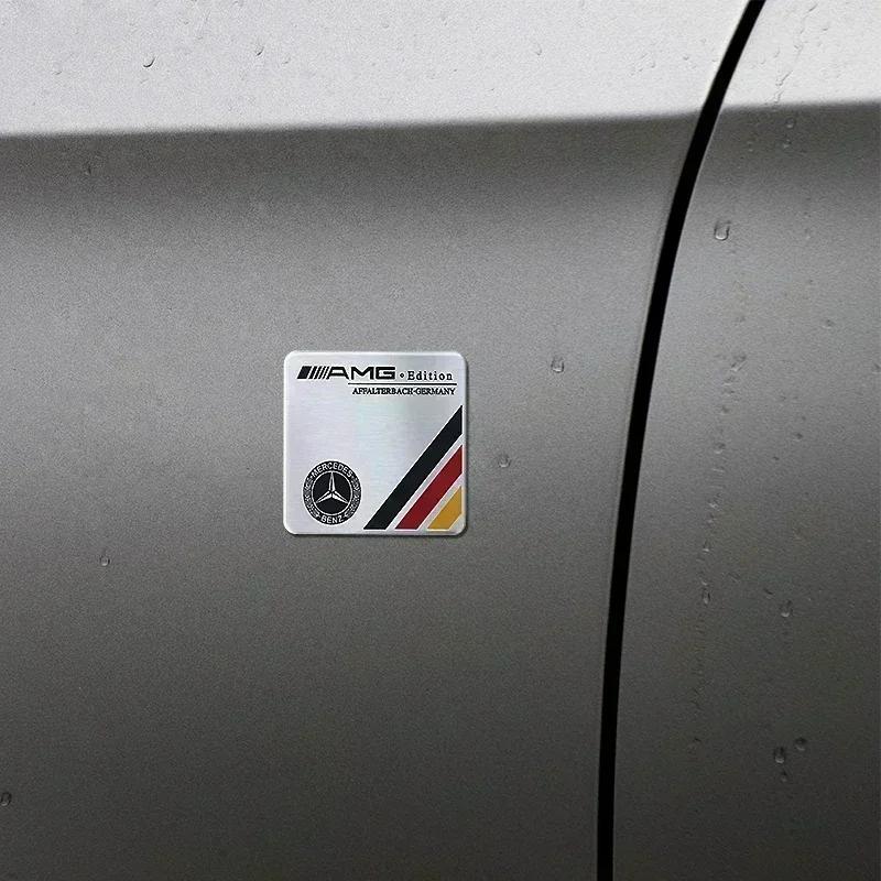 BTY4 1Pcs 3D Metal Stickers Car Body Trunk Decal For Mercedes Benz W203 W204 W205 W206 W176 W177 W212 W213 X156 X253 W117 W118