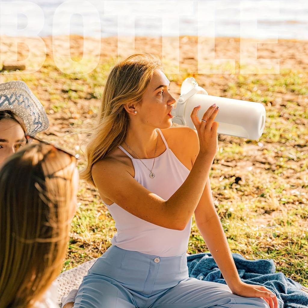 64oz Glass Water Bottles With Straw And Lid Half Gallon Water Bottle With Time Marker Leakproof Glass Water Bottles With Silicone Sleeve